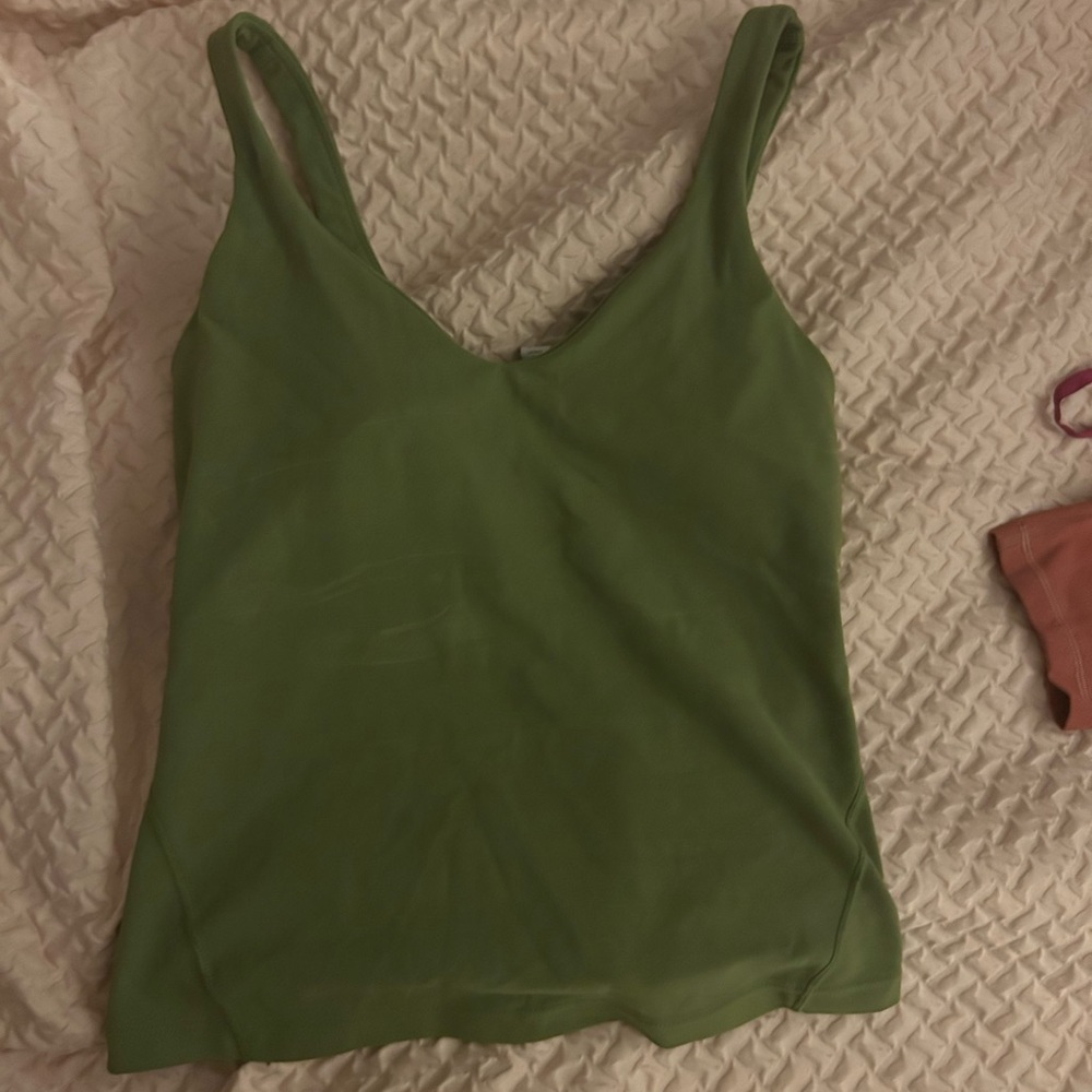 green full length align tank